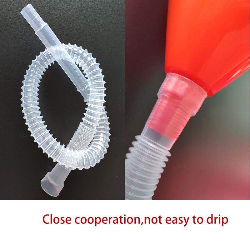 U-BCOO Flex Funnel - Wide Mouth Flexible Funnel with Handle, Automotive Funnels for Engine Oil, Liquid, Diesel, Kerosene,Gasoline - Image 2